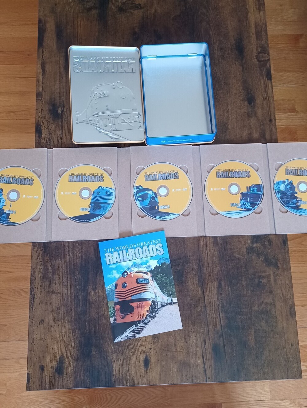 The World’s Greatest Railroads /All Aboard DVD Tins Train Enthusiast Collectible - Picture 5 of 6